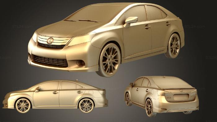 Автомобили и транспорт (Lexus HS 2010, CARS_1911) 3D модель для ЧПУ станка